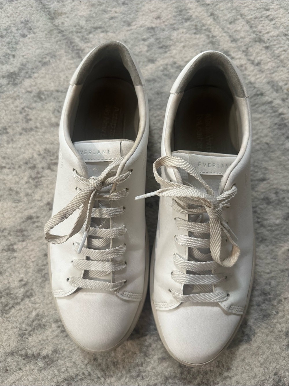 Everlane White Leather Low-Top Sneakers